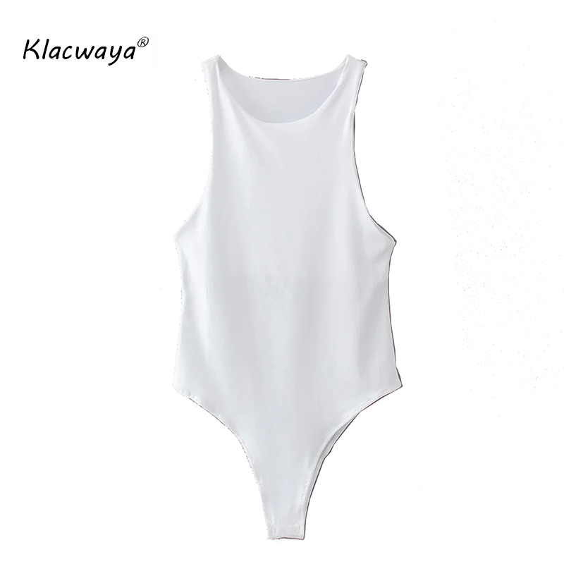 Women Summer Beach Style Sleeveless O Neck Sexy Bodysuit Female Rompers Casual Fashion Playsuit Body Chic Clothes 210521