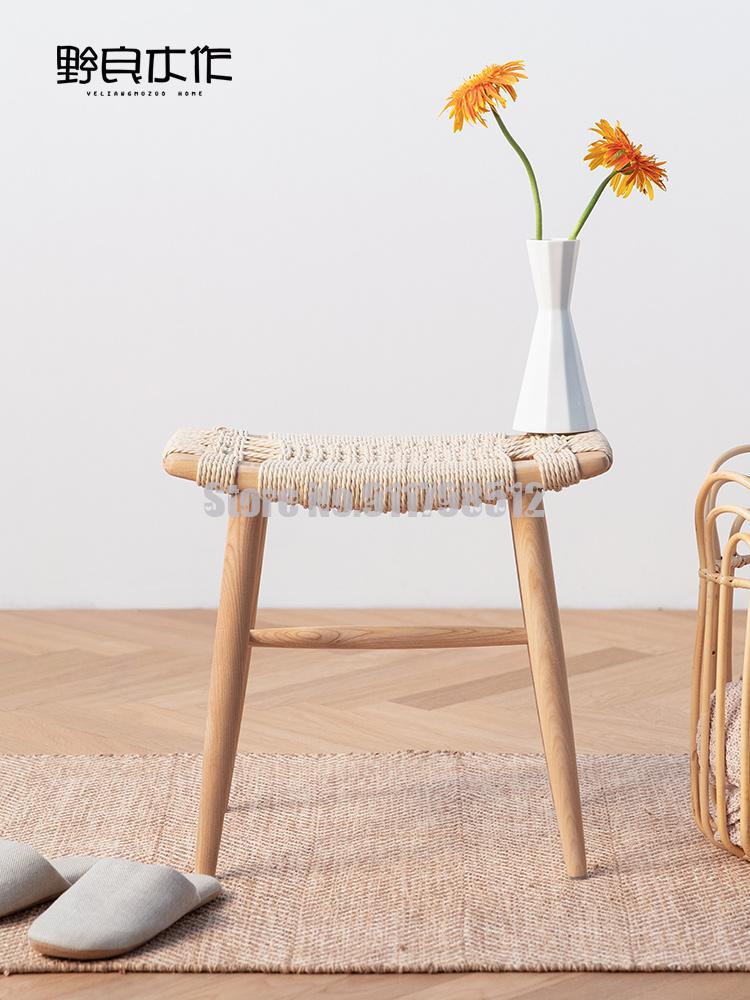 Clothing & Wardrobe Storage Nordic Solid Wood Braided Rope Shoe Changing Stool Japanese-style Log Small Dressing Children's Chair Dining
Clothing & Wardrobe Storage Nordic Solid Wood Braided Rope Shoe Changing Stool Japanese-style Log Small Dressing Children's Chair Dining