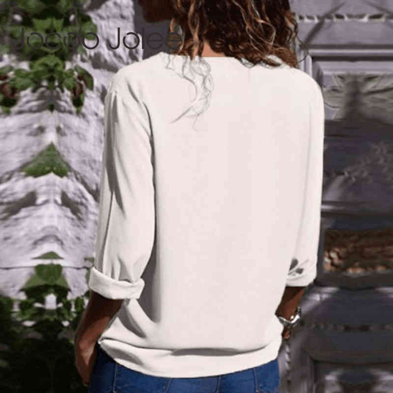 Women Long Sleeve Chiffon Blouses and Tops Fashion Skew Collar Button Fly Office Shirts Casual Blusas 210428