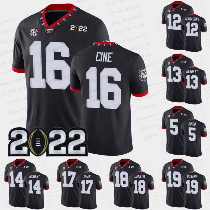 2022 College Football National Champions Jersey Jalen Carter Arik Gilbert Travon Walker Jamaree Salyer Stetson Bennett Kelee Ringo Brock Van, Black
2022 College Football National Champions Jersey Jalen Carter Arik Gilbert Travon Walker Jamaree Salyer Stetson Bennett Kelee Ringo Brock Van, Black