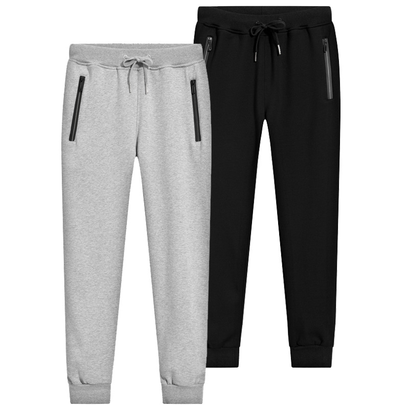 Autumn and winter casual large size small foot sports Plush thickened men's loose elastic guard pants, Gray
Autumn and winter casual large size small foot sports Plush thickened men's loose elastic guard pants, Gray