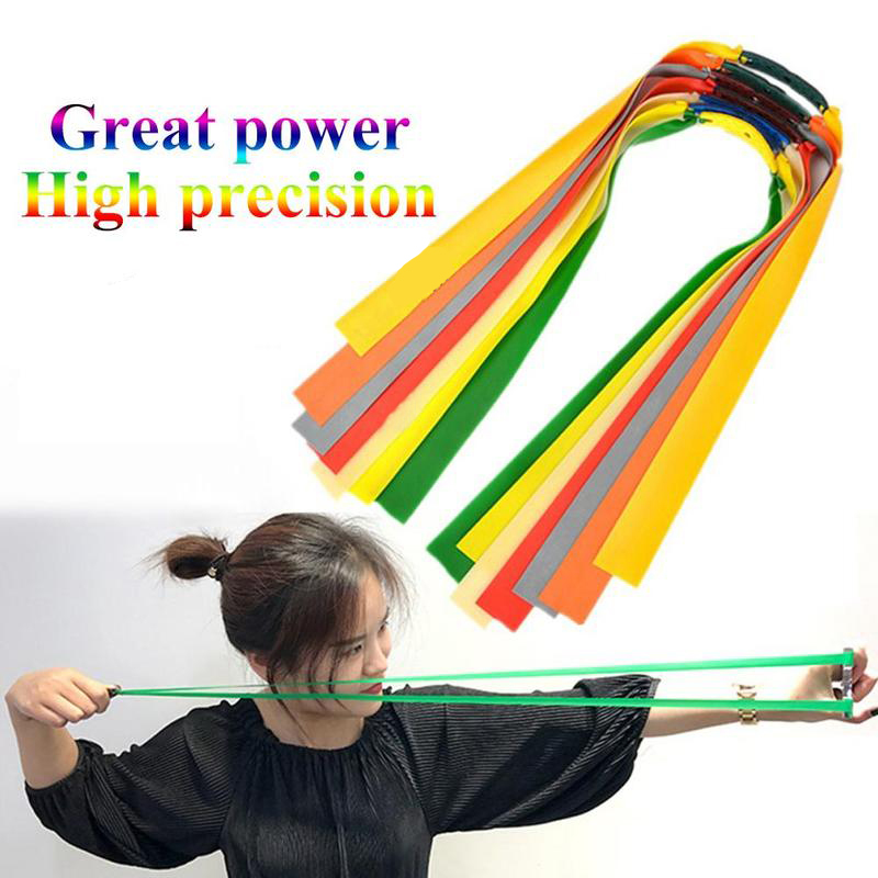 Slingshot Hunting Powerful Flat Rubber Band 0.7-1 mm High Elasticity Outdoor Catapult Shooting Accessories от DHgate WW