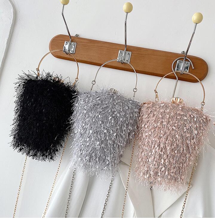 wholesale women dinner bag sweet and lovely high quality sequined Beads chain bags stylish diamond dress handbag elegant atmosphere solid color tassel handbags, Pink(boutique box)
wholesale women dinner bag sweet and lovely high quality sequined Beads chain bags stylish diamond dress handbag elegant atmosphere solid color tassel handbags, Pink(boutique box)
