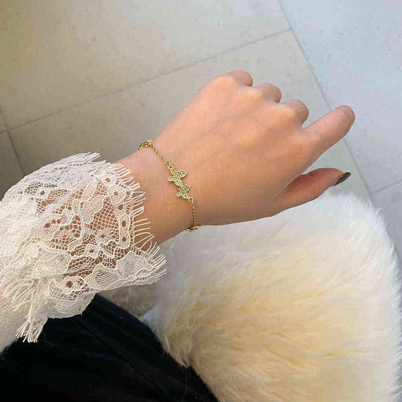 Sweet Butterfly Charm Bracelet Hot Selling Popular Style Single Layer Crystal Chain for Girl Lady Part Gifts
Sweet Butterfly Charm Bracelet Hot Selling Popular Style Single Layer Crystal Chain for Girl Lady Part Gifts
