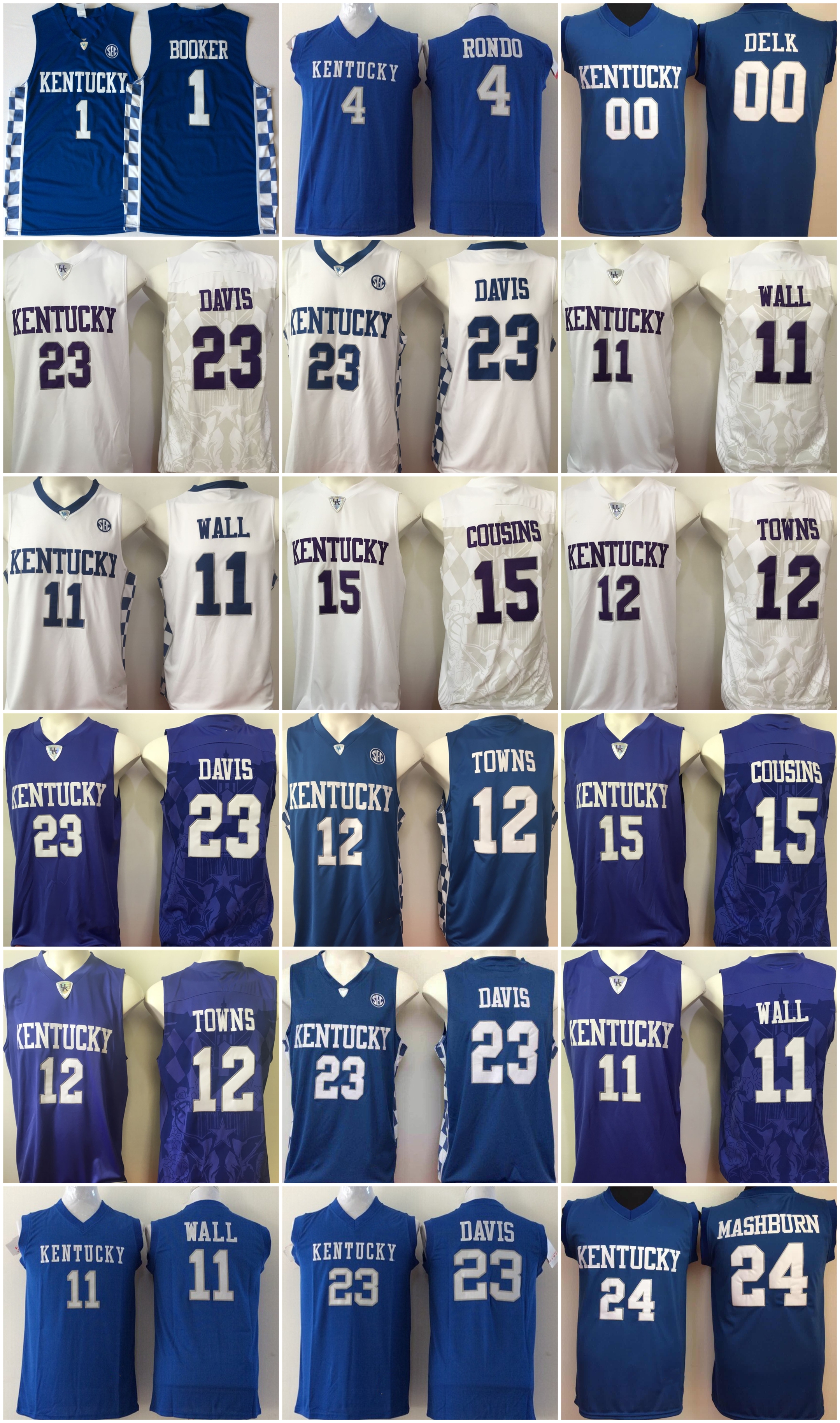2021 NCAA College Basketball Jersey Men Kentucky Wildcats Blue Rajon Rondo Jamal Mashburn Tony Delk Karl-Anthony Towns Devin Booker Stitched Sport Breathable, As photo
2021 NCAA College Basketball Jersey Men Kentucky Wildcats Blue Rajon Rondo Jamal Mashburn Tony Delk Karl-Anthony Towns Devin Booker Stitched Sport Breathable, As photo