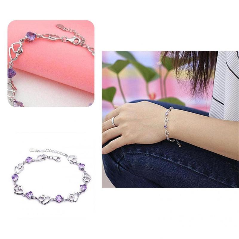 Bangle All-matched Wear Resistant Double Heart-shaped Beautiful Bracelet For Valentine Day
Bangle All-matched Wear Resistant Double Heart-shaped Beautiful Bracelet For Valentine Day