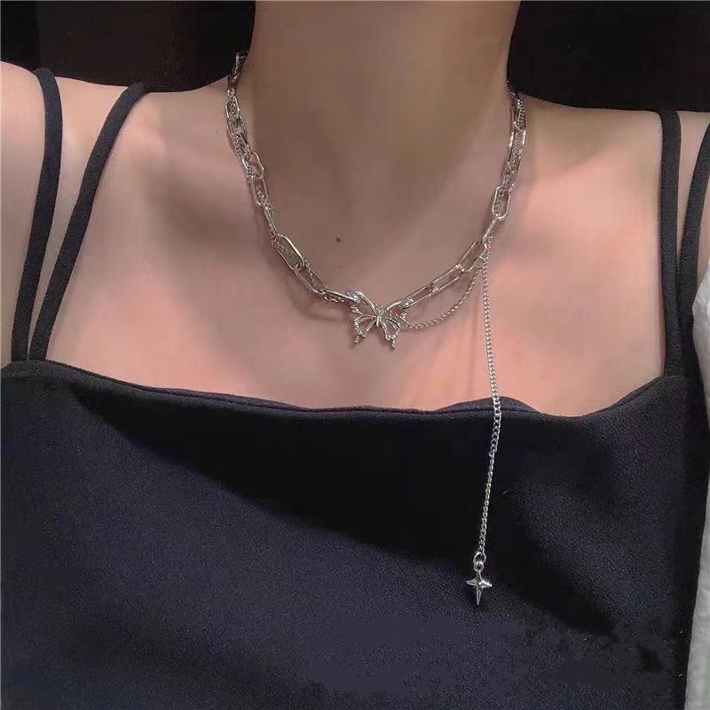 Chokers Layered Butterfly Choker Necklace For Women Cute Pendant Charm Chocker Short Chains Collar Jewelry Girls
Chokers Layered Butterfly Choker Necklace For Women Cute Pendant Charm Chocker Short Chains Collar Jewelry Girls