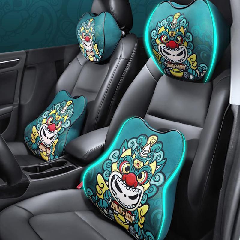 Seat Cushions Car Neck Headrest Pillow Accessories Memory Lumbar Support Cotton Breathable Pad Rest Protector Interior
Seat Cushions Car Neck Headrest Pillow Accessories Memory Lumbar Support Cotton Breathable Pad Rest Protector Interior