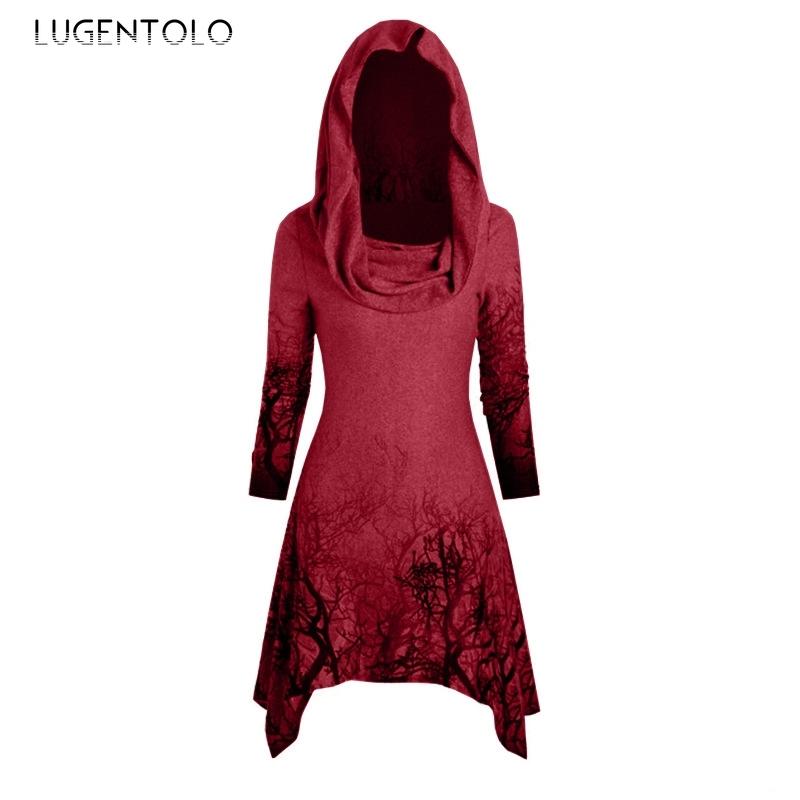 Women' Hoodies & Sweatshirts Lugentolo Women Punk Sweatshirt Hooded Printed Irregular Tops Long-Sleeved Plus Size 5xl Female Loose Casual, Black
Women' Hoodies & Sweatshirts Lugentolo Women Punk Sweatshirt Hooded Printed Irregular Tops Long-Sleeved Plus Size 5xl Female Loose Casual, Black