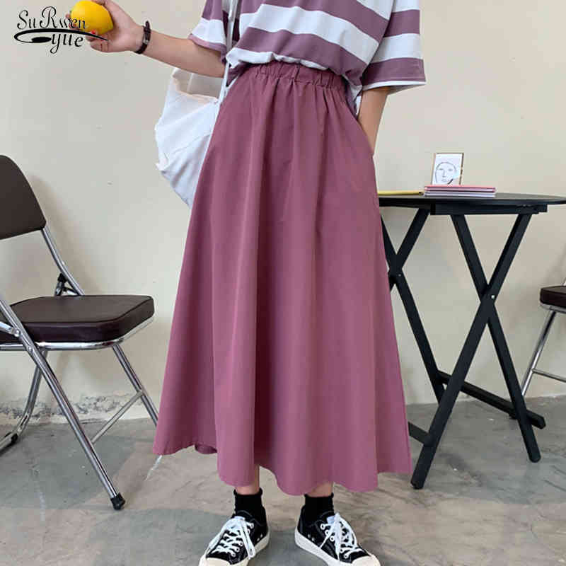 Korean Style Casual Solid Maxi Women's Skirts Plus Size Loose Woman Skirts A-line White High Waist Long Skirt Female Falda 13228 210518
Korean Style Casual Solid Maxi Women's Skirts Plus Size Loose Woman Skirts A-line White High Waist Long Skirt Female Falda 13228 210518