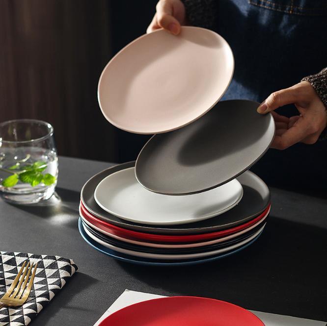 Dishes & Plates Creative Grey Matte Western Plate Salad Pasta Tableware Flat Steak Breakfast Ceramic Dish
Dishes & Plates Creative Grey Matte Western Plate Salad Pasta Tableware Flat Steak Breakfast Ceramic Dish