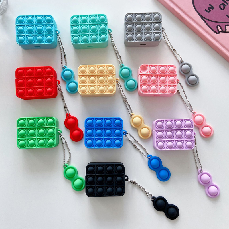 Push bubble protect case for Air pro headphone silicone cover Keychain finger fidget antistress toys
Push bubble protect case for Air pro headphone silicone cover Keychain finger fidget antistress toys