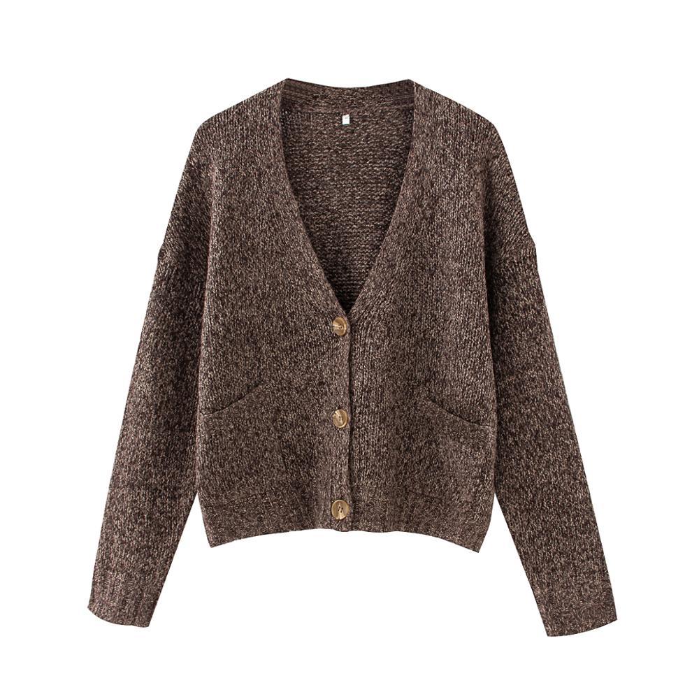 women soft loose wool sweater winter fashion ladies full sleeve V-neck single breasted sweaters elegant female vintage 210521, Gray
women soft loose wool sweater winter fashion ladies full sleeve V-neck single breasted sweaters elegant female vintage 210521, Gray