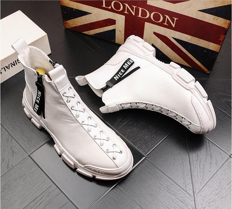 2021 Brand Men's Leather Shoes Korean Trend Comfortable Loafer Men Shoes British Fashion Men Sneakers New Moccasins