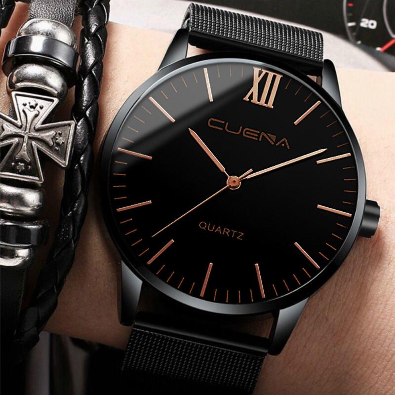 Wristwatches Fashion Men Crystal Stainless Steel Analog Quartz Wrist Watch Bracelet Luxury Men's Mesh Watches
Wristwatches Fashion Men Crystal Stainless Steel Analog Quartz Wrist Watch Bracelet Luxury Men's Mesh Watches