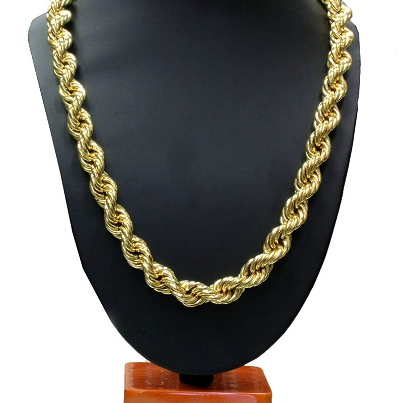 Fashion 8MM 10MM Hip Hop Rope Chain Necklace 18K Gold Plated Chain Necklace 24 Inch for Men, Silver
Fashion 8MM 10MM Hip Hop Rope Chain Necklace 18K Gold Plated Chain Necklace 24 Inch for Men, Silver