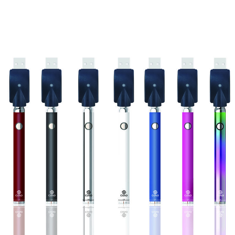 Coso vape pen preheat battery 380mah variable voltage Bottom 3.3-3.8-4.3-4.8v for vapor thick cartridges 510 thread Oringinal
Coso vape pen preheat battery 380mah variable voltage Bottom 3.3-3.8-4.3-4.8v for vapor thick cartridges 510 thread Oringinal