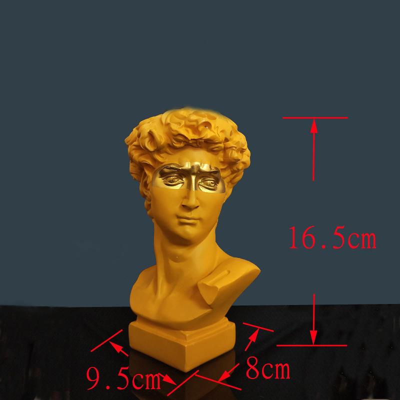 Vases Northern Europe Resin Vase Home Decoration Flower Pot Pen Holder Makeup Brush Storage Box European Head Sculpture Model