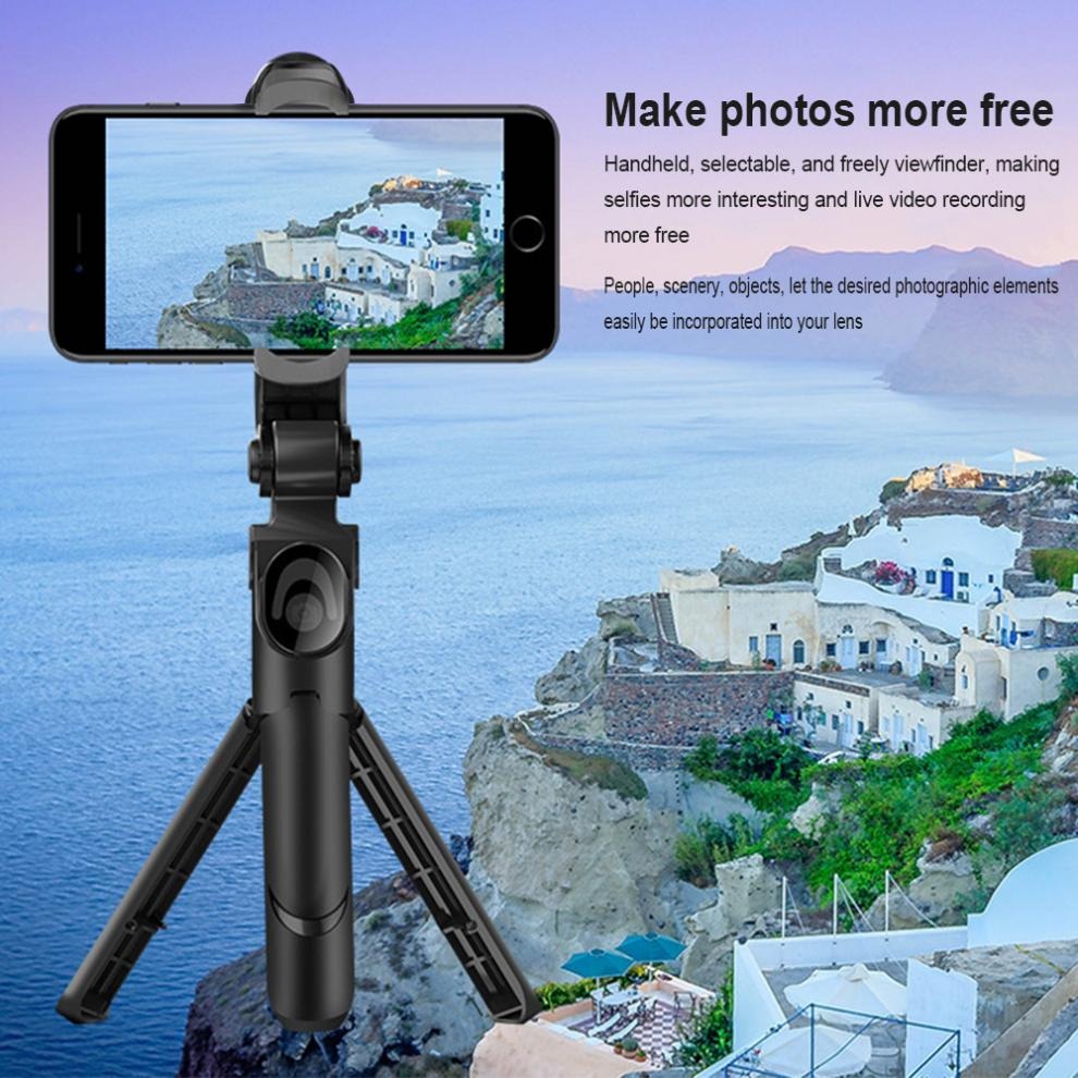 XT09S Mobile Phone Selfie Stick Remote Control with Tripod Integrated Multi-Function Video Live Support Phone Holder