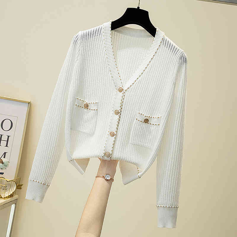 Fashion Women' Cardigan Spring and Autumn Knitted Loose Hollow Thin Outer Jacket 210520, Black
Fashion Women' Cardigan Spring and Autumn Knitted Loose Hollow Thin Outer Jacket 210520, Black
