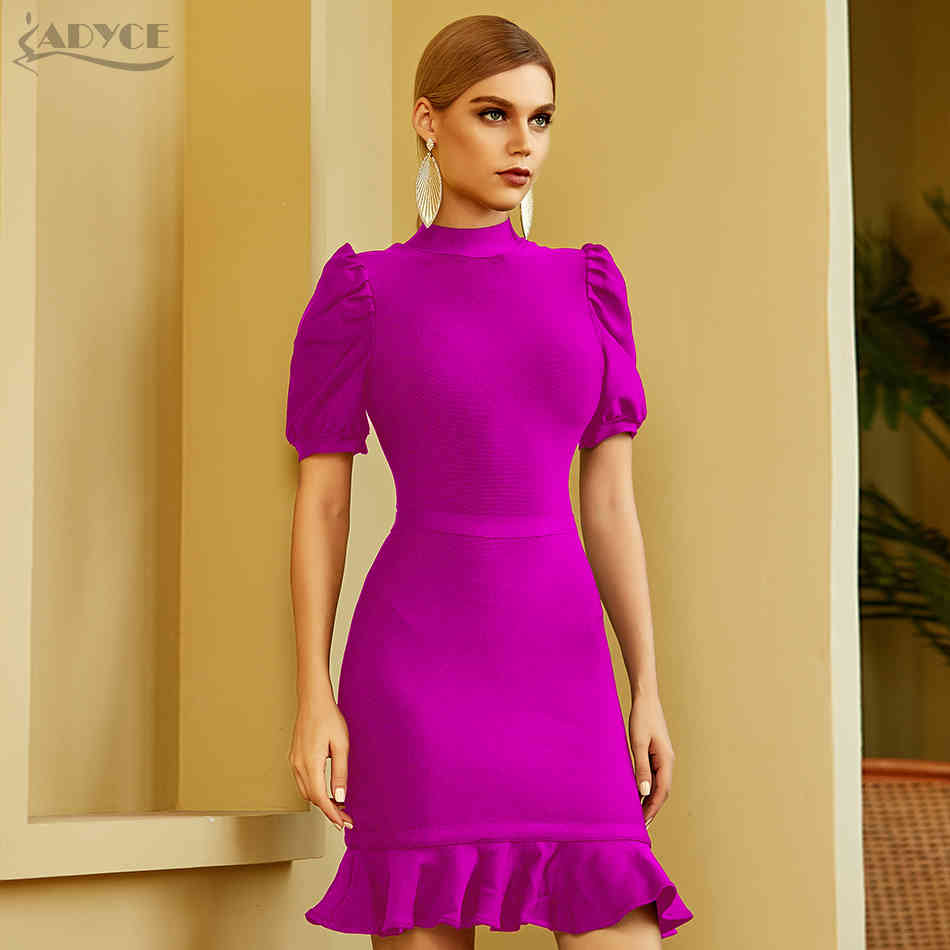 Summer Women Fashion Black Short Sleeve Bodycon Bandage Dress Sexy O Neck Celebrity Evening Runway Party Dresses 210423