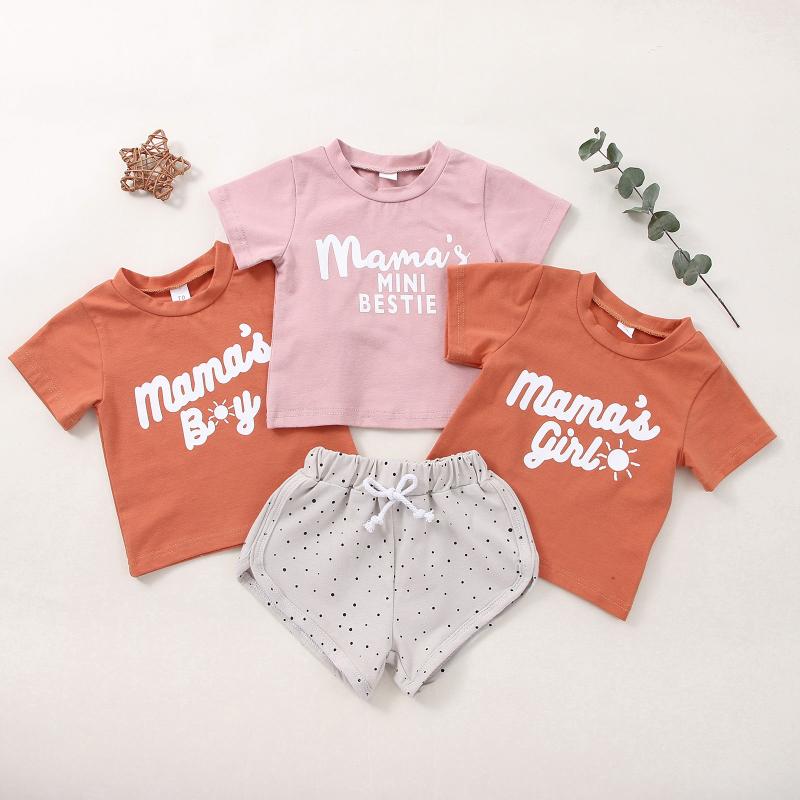 Clothing Sets Born Infant Baby Boys Girls Clothes Cotton Short Sleeve Letter T-shirt And Casual Shorts Summer Outfits, White
Clothing Sets Born Infant Baby Boys Girls Clothes Cotton Short Sleeve Letter T-shirt And Casual Shorts Summer Outfits, White