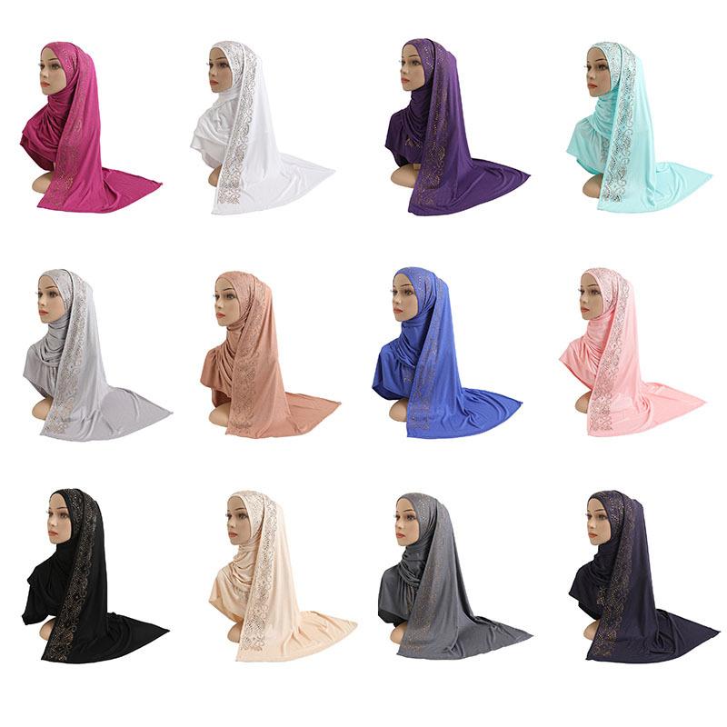 Scarves 2021 Fashion Mercerized Cotton Golden Glass Diamond Scarf Hat Malaysia Soft Soild Wrap Hijab For Women Gifts
Scarves 2021 Fashion Mercerized Cotton Golden Glass Diamond Scarf Hat Malaysia Soft Soild Wrap Hijab For Women Gifts