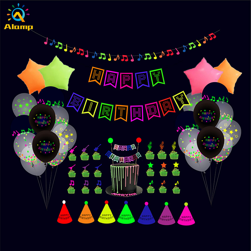 Birthday Party Decoration Set Novelty Lighting Neon Banner Paper Garland Fluorescent letters Happy Birthdays Flag 54pcs Easy use
Birthday Party Decoration Set Novelty Lighting Neon Banner Paper Garland Fluorescent letters Happy Birthdays Flag 54pcs Easy use