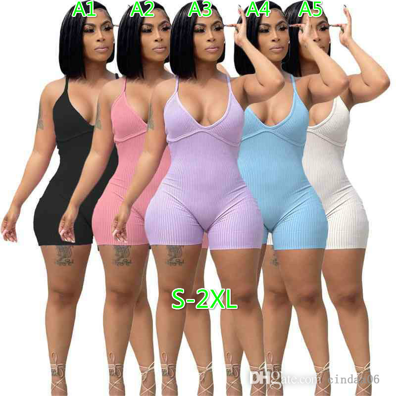 Sexy Women Jumpsuits Suspender Rompers Solid Color Onesise Pit Strip Bodysuit Backless One-piece Clothing, Black
Sexy Women Jumpsuits Suspender Rompers Solid Color Onesise Pit Strip Bodysuit Backless One-piece Clothing, Black