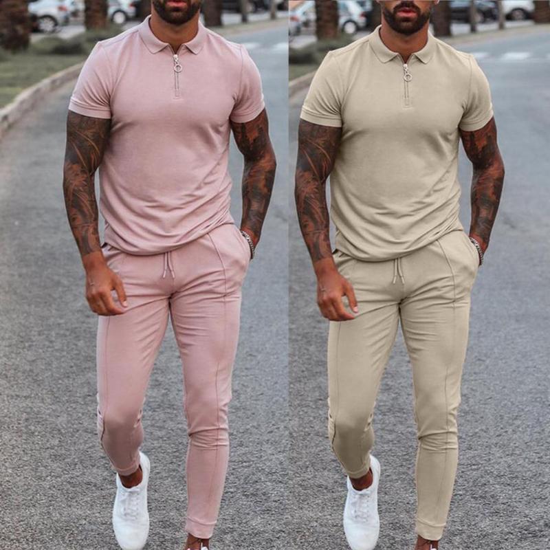 Men's Tracksuits -3XL Summer Men Casual Sets Tracksuit Solid Color Drawstring Lapel T-shirt Pockets Pants For Fitness Clothing, Gray
Men's Tracksuits -3XL Summer Men Casual Sets Tracksuit Solid Color Drawstring Lapel T-shirt Pockets Pants For Fitness Clothing, Gray