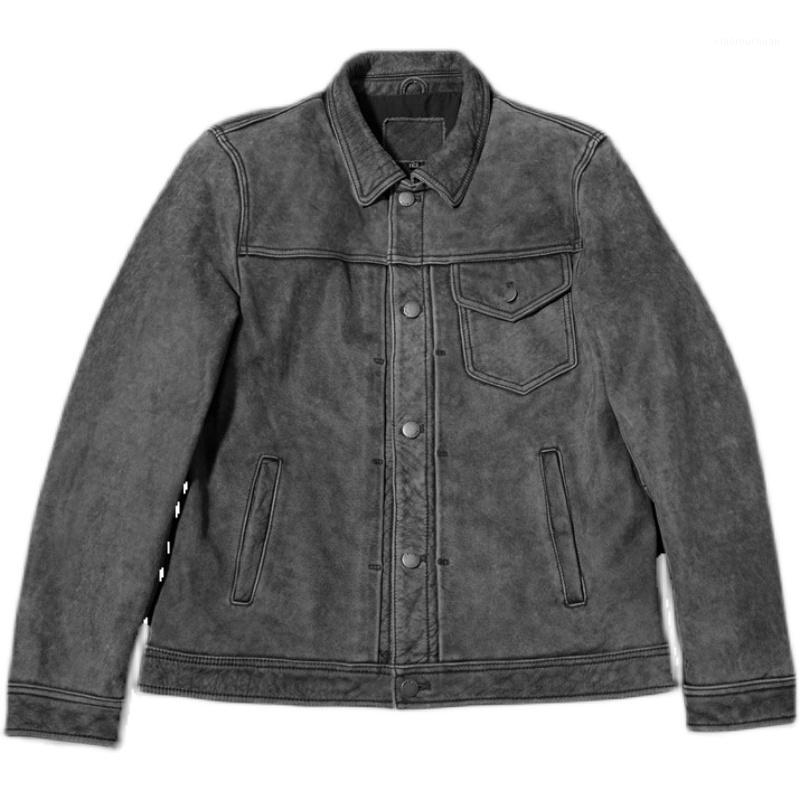 Men' Leather & Faux 2021 Vintage Grey Genuine Jacket Men Casual Style Plus Size 3XL Real Natural Cowhide Autumn Slim Fit Short Coat
Men' Leather & Faux 2021 Vintage Grey Genuine Jacket Men Casual Style Plus Size 3XL Real Natural Cowhide Autumn Slim Fit Short Coat