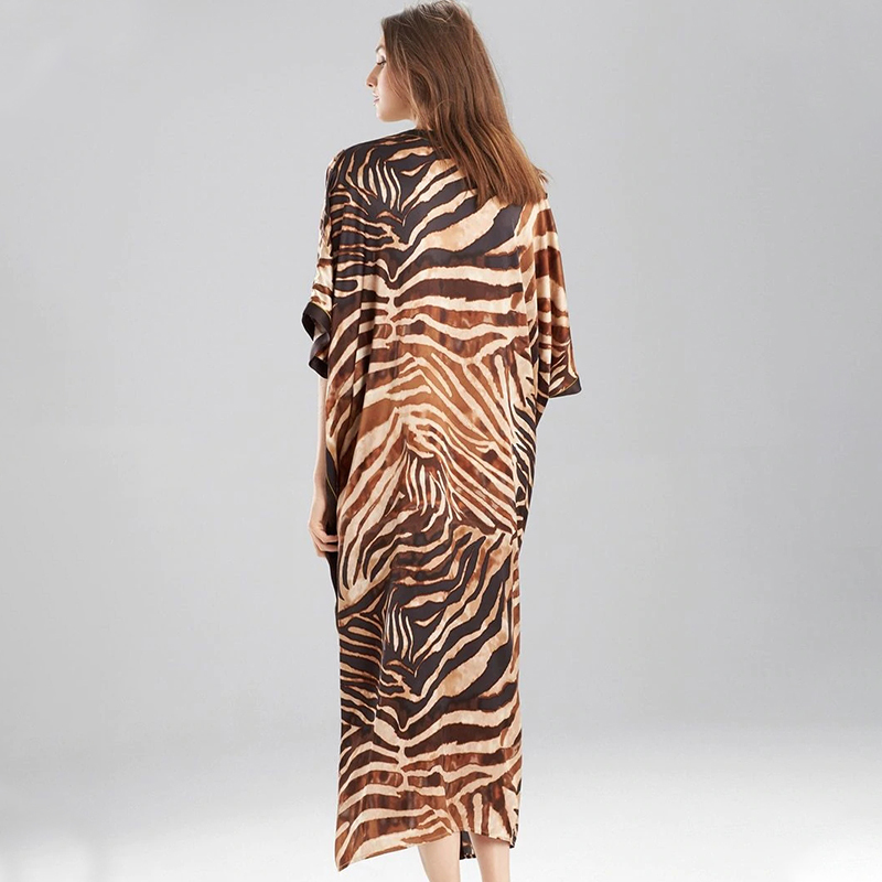 Swimwear Cover-ups Bohemian Printed Long Kimono Cardigan Open Front Women Plus Size Beach Wear Swim Suit Cover Up Q1214 210420