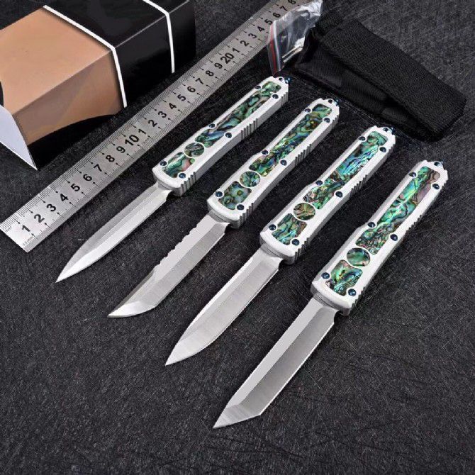 4 Models UT85 D2 Blade Inlaid with Shell T6061 Handle Dual Action Tactical Pocket Hunting Fishing EDC Survival Tool Knives a3707
4 Models UT85 D2 Blade Inlaid with Shell T6061 Handle Dual Action Tactical Pocket Hunting Fishing EDC Survival Tool Knives a3707