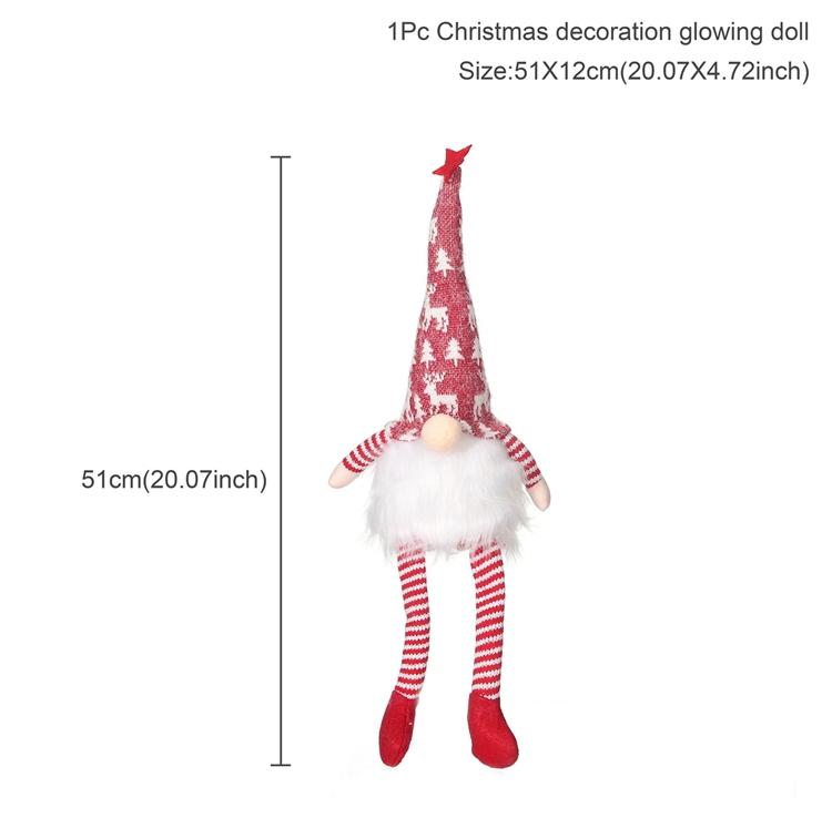Christmas Decorations Fengrise Gnomes Elf Doll Merry Decor For Home Table 2021 Navidad Ornaments Xmas Gift Year 2022