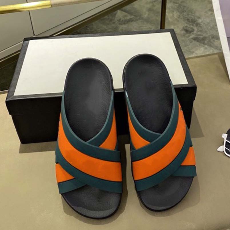 Luxury flat sandal design embroidery black slippers shallow beach leisure indoor lace lock box full set of accessories 35-44 shoe00813010, #1