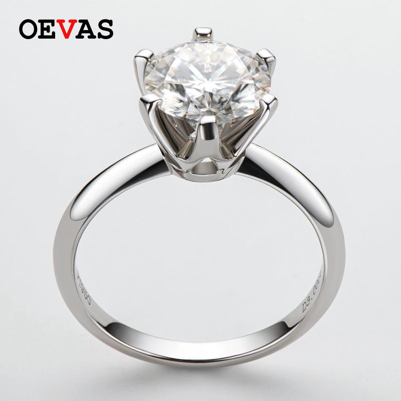 Cluster Rings OEVAS Real 3 S D Color Moissanite Wedding For Women 100% 925 Sterling Silver Sparkling Engagement Party Fine Jewelry, Golden;silver
Cluster Rings OEVAS Real 3 S D Color Moissanite Wedding For Women 100% 925 Sterling Silver Sparkling Engagement Party Fine Jewelry, Golden;silver