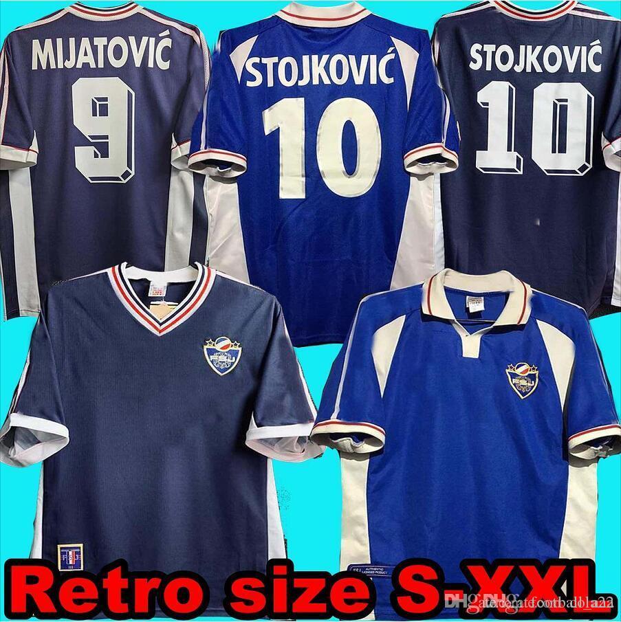 1998 Yugoslavia Retro Home STOJKOVIC 10 MIJATOVIC 9 2000 Yugoslavia Soccer Jersey FR, Black
1998 Yugoslavia Retro Home STOJKOVIC 10 MIJATOVIC 9 2000 Yugoslavia Soccer Jersey FR, Black