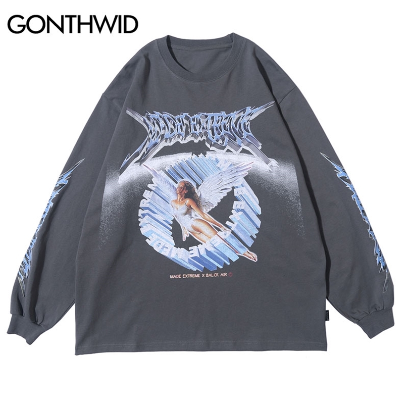 Tees Shirts Creative 3D Angel Print Long Sleeve Tshirts Streetwear Hip Hop Hipster Casual Loose T-Shirts Fashion Tops 210602, 201849b
Tees Shirts Creative 3D Angel Print Long Sleeve Tshirts Streetwear Hip Hop Hipster Casual Loose T-Shirts Fashion Tops 210602, 201849b
