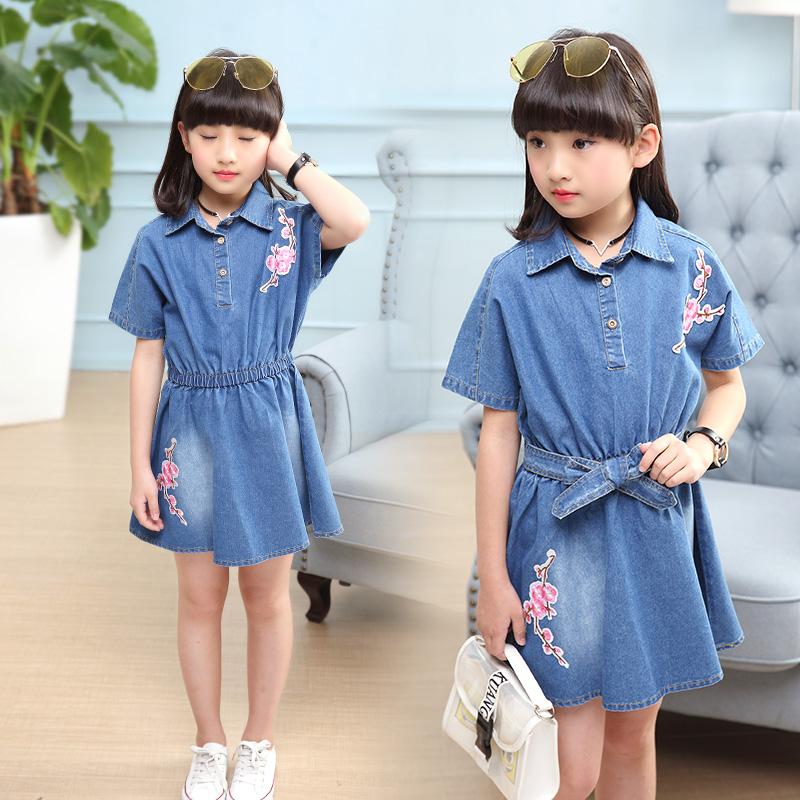 Girl's Dresses Girls Denim Dress For Kids Clothes 2021 Casual Floral Jean Short Mini 6 8 10 12 Years Flower Summer, Blue
Girl's Dresses Girls Denim Dress For Kids Clothes 2021 Casual Floral Jean Short Mini 6 8 10 12 Years Flower Summer, Blue