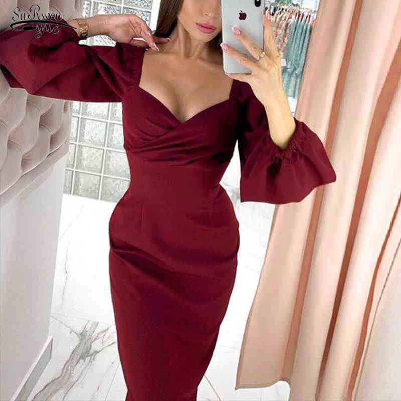 Puffy Sleeve Square Collar Dress for Women Spring Autumn Off Shoulder Sexy Open Back Elegant Slim and Bodycon Vestidos 12776 210521, Blue
Puffy Sleeve Square Collar Dress for Women Spring Autumn Off Shoulder Sexy Open Back Elegant Slim and Bodycon Vestidos 12776 210521, Blue