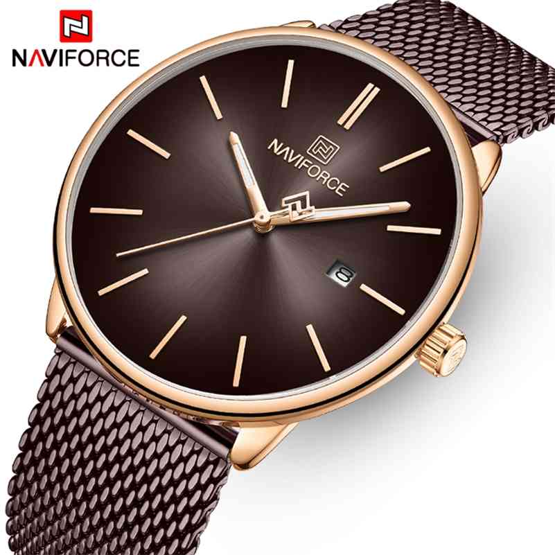 NAVIFORCE Luxury Brand Mens Watch Ultra Thin Quartz Watches for Men Steel Mesh Waterproof Date Male Clock Sport Wristwatches 210517, Women silver black
NAVIFORCE Luxury Brand Mens Watch Ultra Thin Quartz Watches for Men Steel Mesh Waterproof Date Male Clock Sport Wristwatches 210517, Women silver black