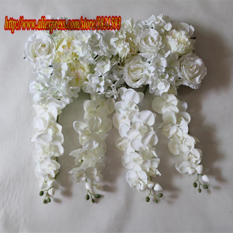White Artificial Silk Peony Rose And Hydrangea Arch Four Corner Pavilion With Flower Row Wedding Decoration 10pcs/lot TONGFENG Decorative Fl
White Artificial Silk Peony Rose And Hydrangea Arch Four Corner Pavilion With Flower Row Wedding Decoration 10pcs/lot TONGFENG Decorative Fl