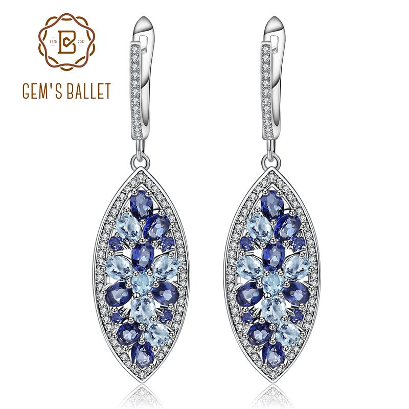 Dangle & Chandelier Gem's Ballet Natural Sky Blue Topaz Iolite Mystic Quartz Vintage Earrings 925 Sterling Silver Drop For Women
Dangle & Chandelier Gem's Ballet Natural Sky Blue Topaz Iolite Mystic Quartz Vintage Earrings 925 Sterling Silver Drop For Women