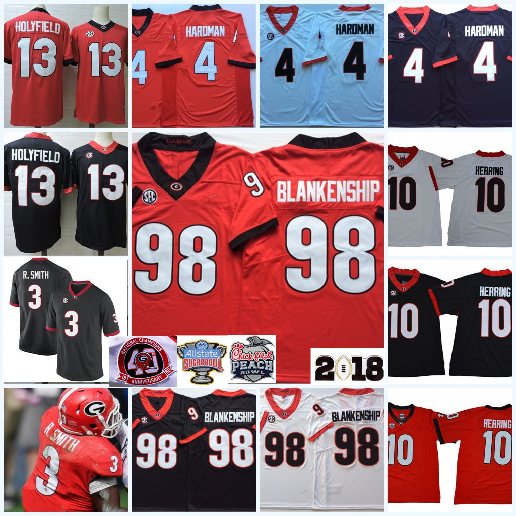 UGA Georgia Bulldogs Custom Football Jersey Rodrigo Blankenship Deandre Baker Jarvis Jones Terrell Davis Jake Scott Matt Stinchcomb John Rauch JR. Reed Roquan Smith, Alternate 40th anniversary college
UGA Georgia Bulldogs Custom Football Jersey Rodrigo Blankenship Deandre Baker Jarvis Jones Terrell Davis Jake Scott Matt Stinchcomb John Rauch JR. Reed Roquan Smith, Alternate 40th anniversary college