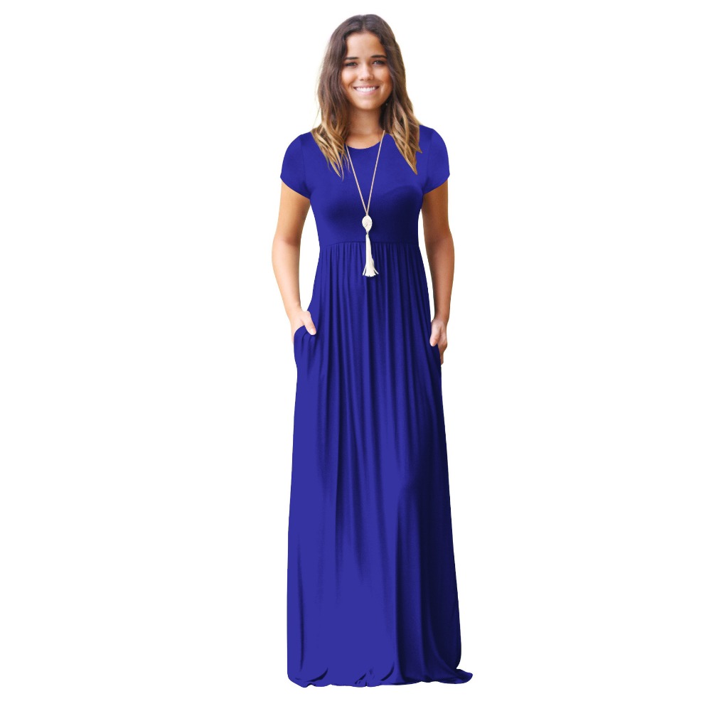 Summer Dress Women Royal Blue 8 Colors -2XL Plus Size Long Dresses 2021 New Spring Short Sleeve Pockets Chic Dress Vestidos LR8, Black
Summer Dress Women Royal Blue 8 Colors -2XL Plus Size Long Dresses 2021 New Spring Short Sleeve Pockets Chic Dress Vestidos LR8, Black