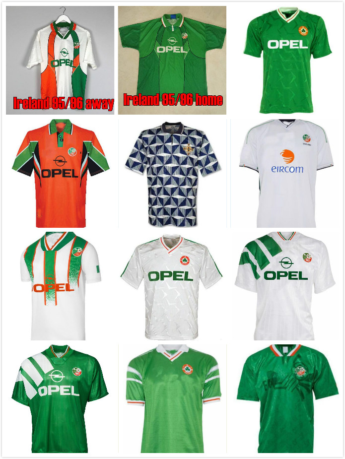 1990 1994 Thailand Ireland RETRO soccer jersey vintage football shirt Republic of Ireland National Team Jerseys 90 World cup kit green white, Black;yellow
1990 1994 Thailand Ireland RETRO soccer jersey vintage football shirt Republic of Ireland National Team Jerseys 90 World cup kit green white, Black;yellow