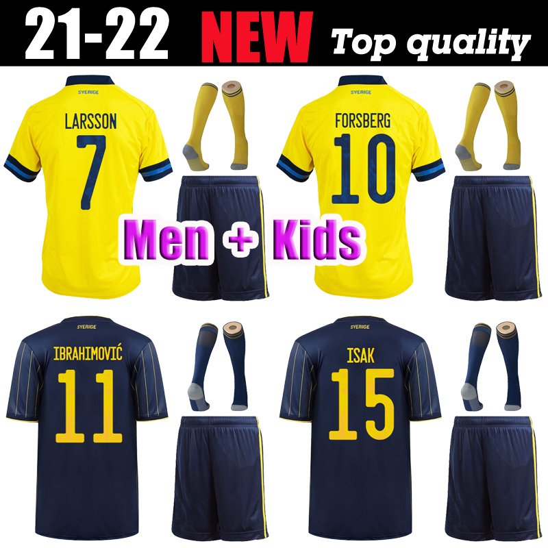 Men kids set 2021 Sweden soccer Jersey 21 22 Home away IBRAHIMOVIC Kit KULUSEVSKI BERG FORSBERG LARSSON TANKOVIC ISAK CLAESSON football shirt
Men kids set 2021 Sweden soccer Jersey 21 22 Home away IBRAHIMOVIC Kit KULUSEVSKI BERG FORSBERG LARSSON TANKOVIC ISAK CLAESSON football shirt