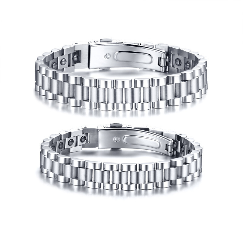 BLACK HEMATITE THERAPY WATCHBAND BRACELET FOR MEN STAINLESS STEEL LINK BRACELETS GIFT FOR HIM HERg
BLACK HEMATITE THERAPY WATCHBAND BRACELET FOR MEN STAINLESS STEEL LINK BRACELETS GIFT FOR HIM HERg