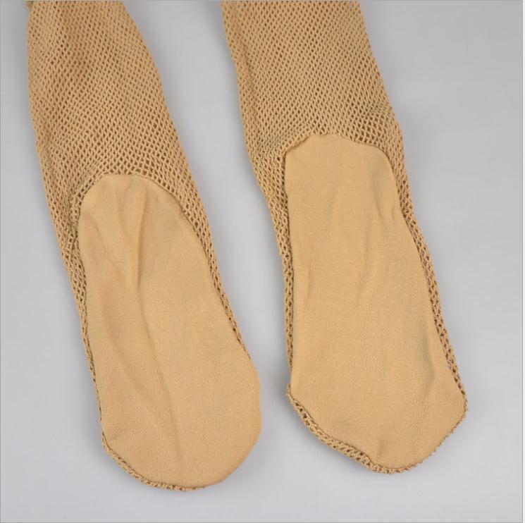 Sexy Seamless Hosierys Non-slip Professional Hard Network Fishnet Stocking Pantyhose Ballroom Latin Dance Dress Tights For Women Black Nude Brown