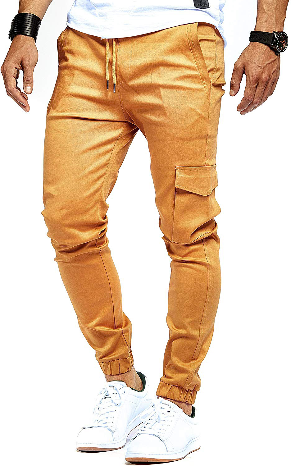 Men' Tethered Casual Pants Sports Trousers Side Pockets Smooth Woven Fashion Pant Plus Size Trendy Outwear, Black
Men' Tethered Casual Pants Sports Trousers Side Pockets Smooth Woven Fashion Pant Plus Size Trendy Outwear, Black